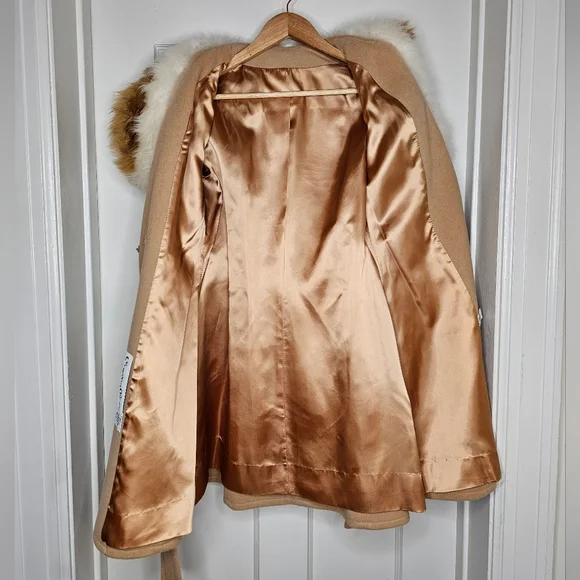 VTG 70s Country Pacer Coat with Fur Collar - Picture 11 of 15